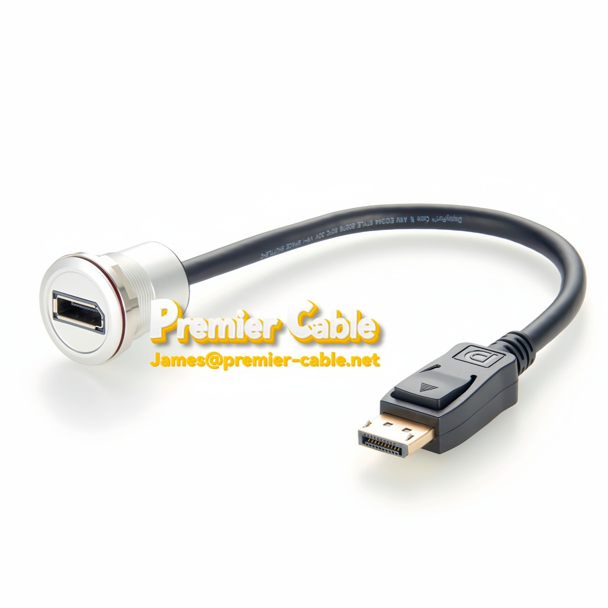 Panel   Mount Feedthrough   Connector   Displayport   Coupler