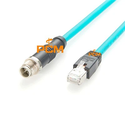 CABLE ETHERNET CAT6A RJ45 i M12-Cod-Cod