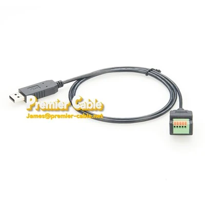 USB i RS485 RS422 Diwedd Gwifren Cebl Cyfresol